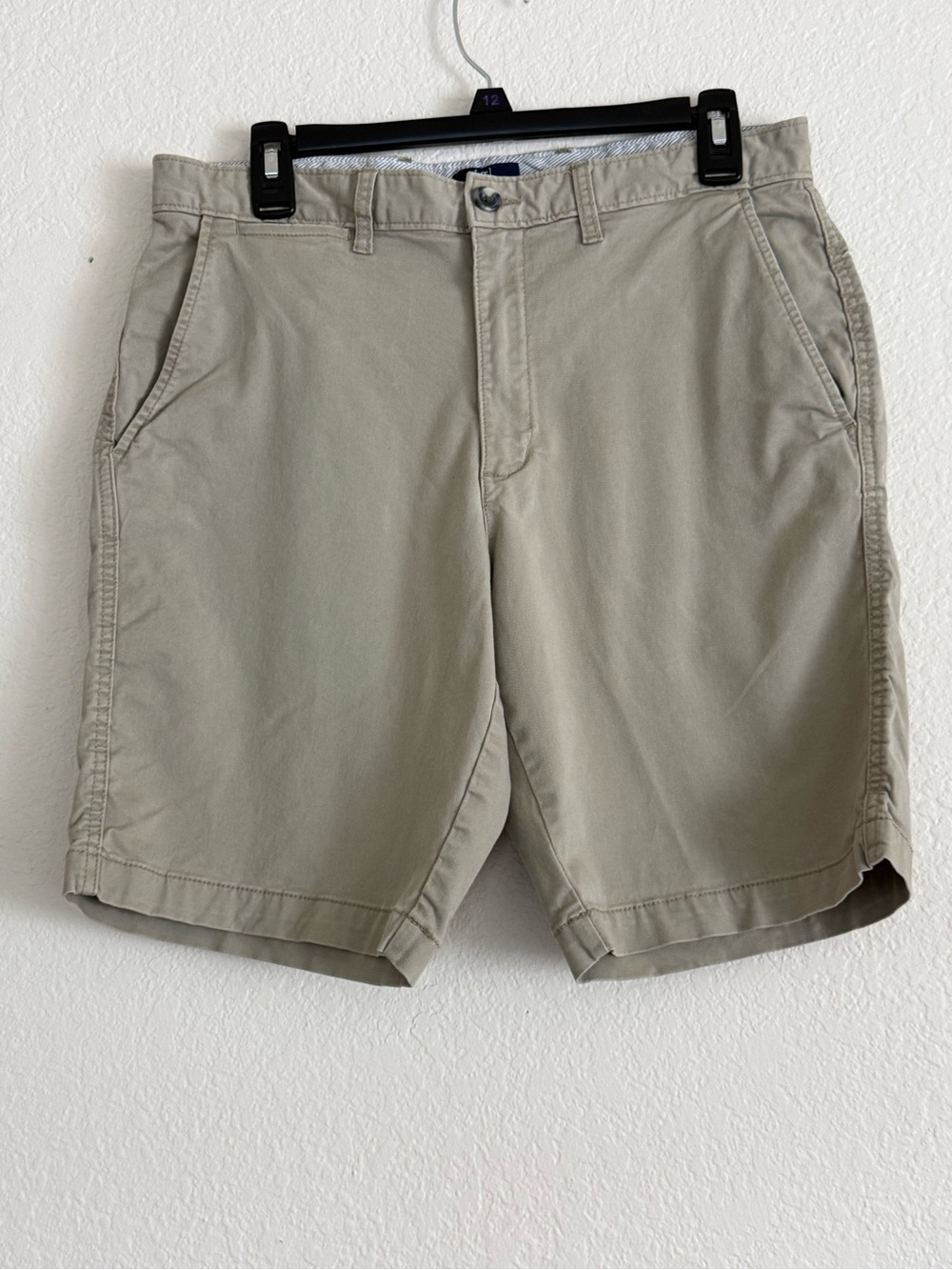 George Men's Flat Front Shorts in Khaki